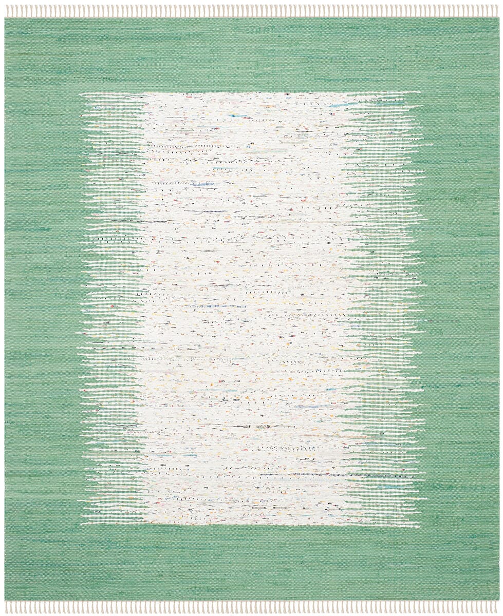 Safavieh Montauk Mtk711D Ivory / Sea Green Bordered Area Rug