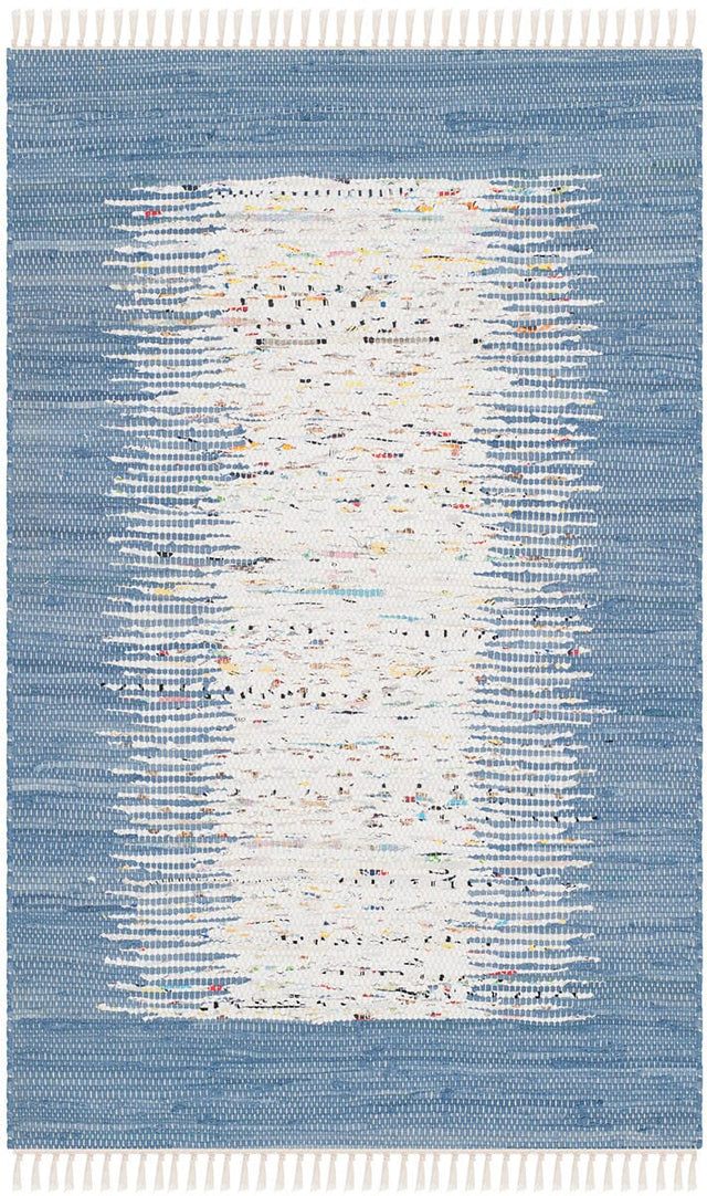 Safavieh Montauk Mtk711E Ivory / Dark Blue Rugs.