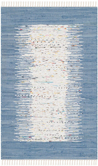 Safavieh Montauk Mtk711E Ivory / Dark Blue Bordered Area Rug