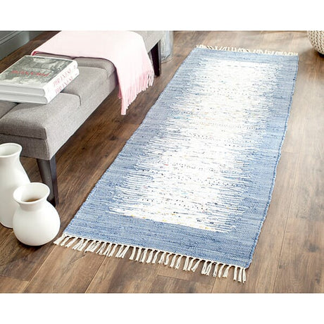 Safavieh Montauk Mtk711E Ivory / Dark Blue Rugs.