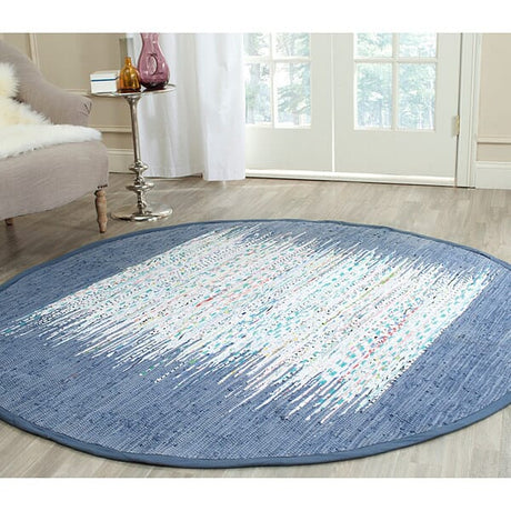 Safavieh Montauk Mtk711E Ivory / Dark Blue Rugs.