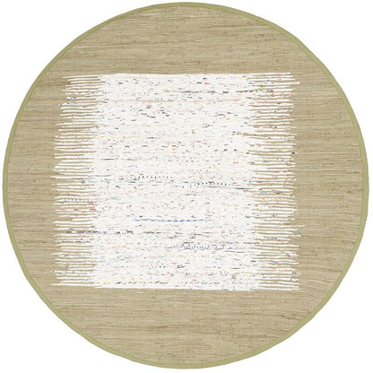 Safavieh Montauk Mtk711K Ivory / Olive Bordered Area Rug