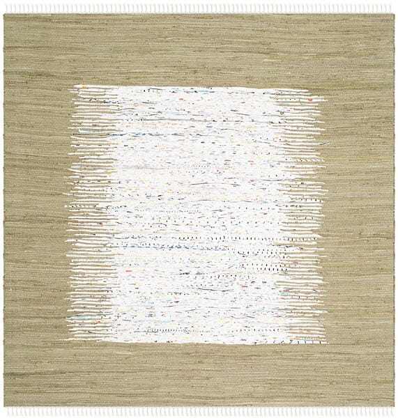 Safavieh Montauk Mtk711K Ivory / Olive Bordered Area Rug