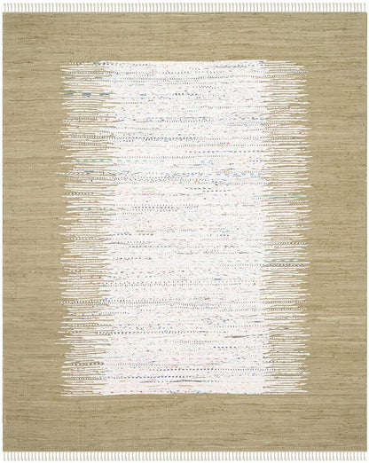 Safavieh Montauk Mtk711K Ivory / Olive Bordered Area Rug