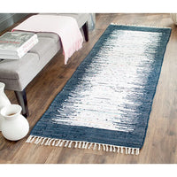 Safavieh Montauk Mtk711L Ivory / Navy Bordered Area Rug