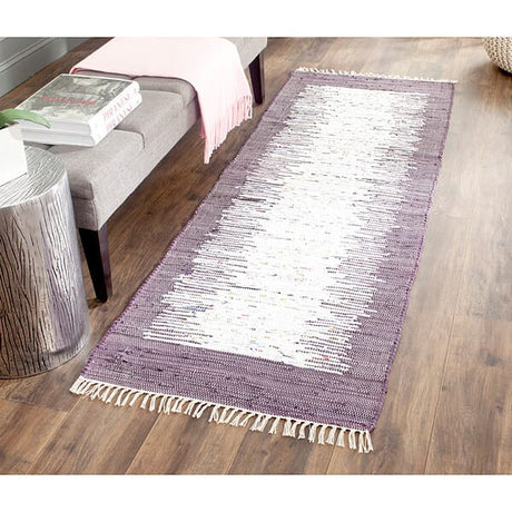 Safavieh Montauk Mtk711M Ivory / Purple Rugs.