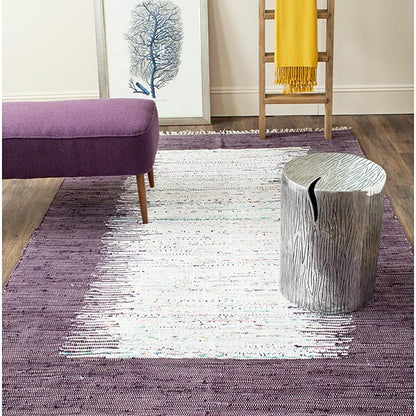 Safavieh Montauk Mtk711M Ivory / Purple Bordered Area Rug