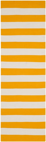 Safavieh Montauk Mtk712A Yellow / White Rugs.