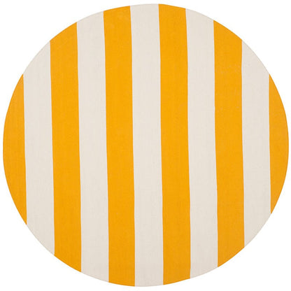 Safavieh Montauk Mtk712A Yellow / Ivory Striped Area Rug