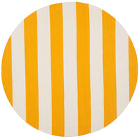 Safavieh Montauk Mtk712A Yellow / Ivory Striped Area Rug