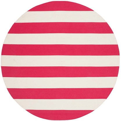 Safavieh Montauk Mtk712B Red / Ivory Striped Area Rug