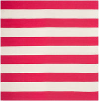 Safavieh Montauk Mtk712B Red / Ivory Striped Area Rug