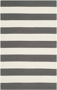 Safavieh Montauk Mtk712G Grey / Ivory Striped Area Rug