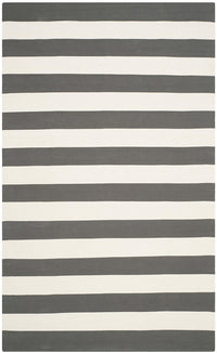 Safavieh Montauk Mtk712G Grey / Ivory Striped Area Rug