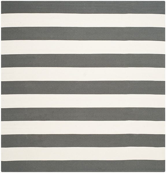 Safavieh Montauk Mtk712G Grey / Ivory Striped Area Rug