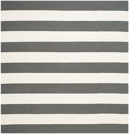 Safavieh Montauk Mtk712G Grey / Ivory Striped Area Rug