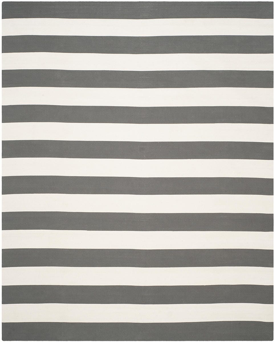 Safavieh Montauk Mtk712G Grey / Ivory Striped Area Rug