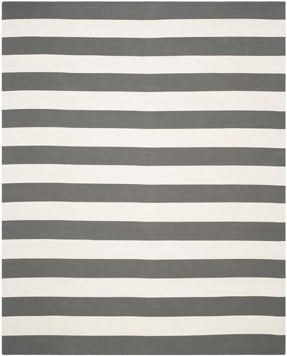 Safavieh Montauk Mtk712G Grey / Ivory Striped Area Rug