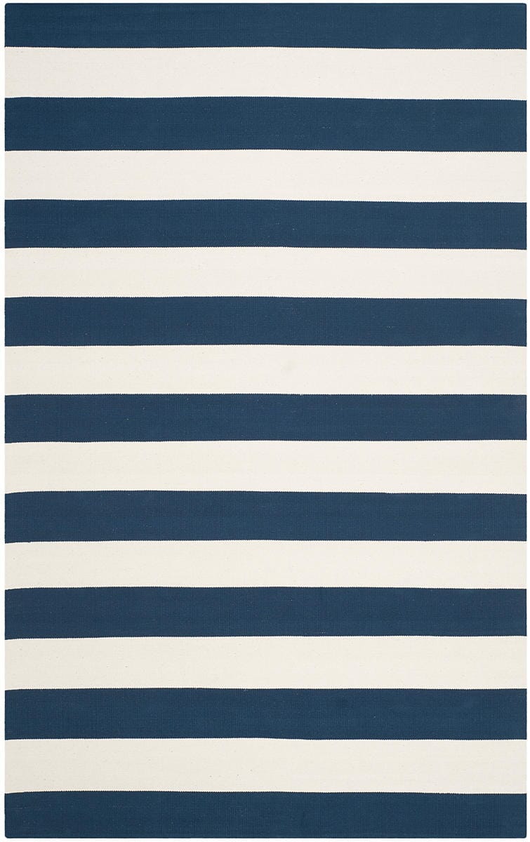 Safavieh Montauk Mtk712H Navy / Ivory Striped Area Rug