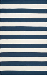 Safavieh Montauk Mtk712H Navy / Ivory Striped Area Rug