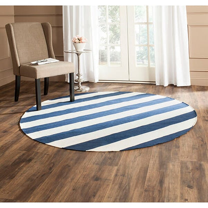 Safavieh Montauk Mtk712H Navy / Ivory Striped Area Rug