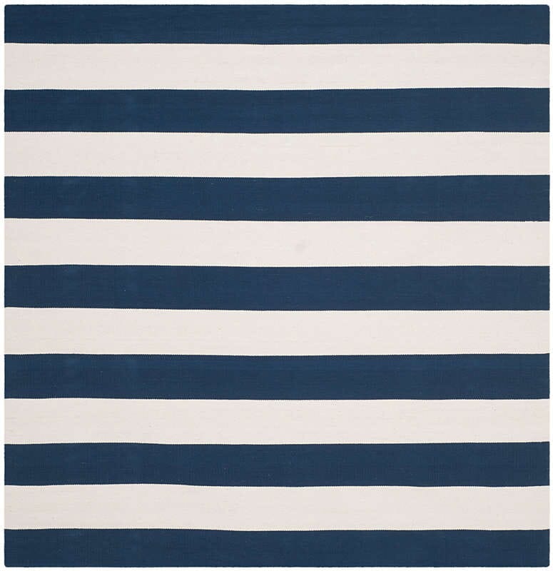 Safavieh Montauk Mtk712H Navy / Ivory Striped Area Rug