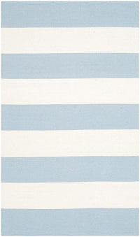 Safavieh Montauk Mtk712K Sky Blue / Ivory Striped Area Rug