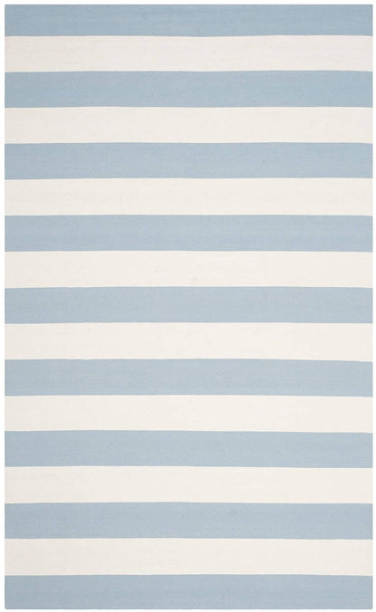 Safavieh Montauk Mtk712K Sky Blue / Ivory Striped Area Rug