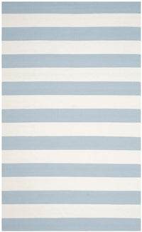 Safavieh Montauk Mtk712K Sky Blue / Ivory Striped Area Rug