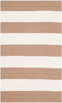 Safavieh Montauk Mtk712M Sand / Ivory Striped Area Rug