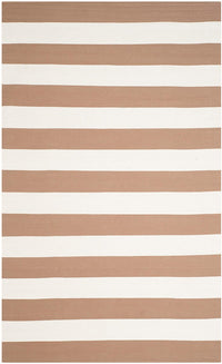 Safavieh Montauk Mtk712M Sand / Ivory Striped Area Rug