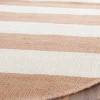 Safavieh Montauk Mtk712M Sand / Ivory Striped Area Rug