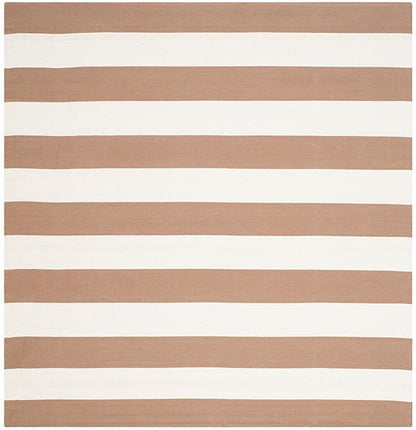 Safavieh Montauk Mtk712M Sand / Ivory Striped Area Rug