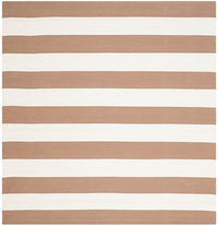 Safavieh Montauk Mtk712M Sand / Ivory Striped Area Rug