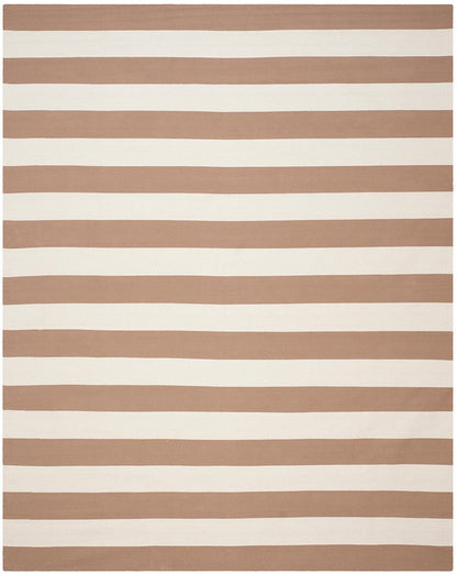 Safavieh Montauk Mtk712M Sand / Ivory Striped Area Rug