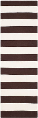 Safavieh Montauk Mtk712P Chocolate / Ivory Rugs.