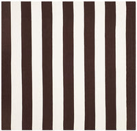 Safavieh Montauk Mtk712P Chocolate / Ivory Striped Area Rug