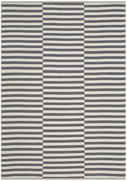 Safavieh Montauk Mtk715A Ivory / Grey Striped Area Rug