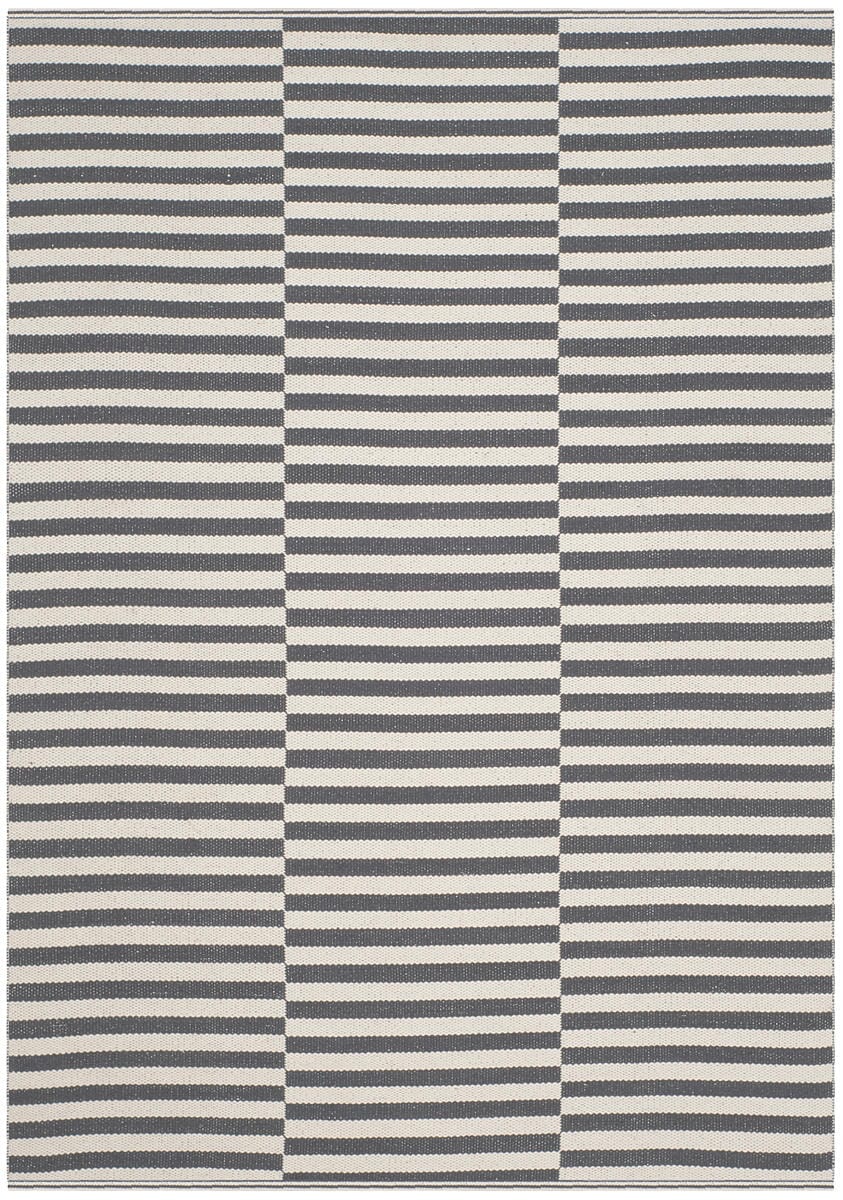 Safavieh Montauk Mtk715A Ivory / Grey Striped Area Rug