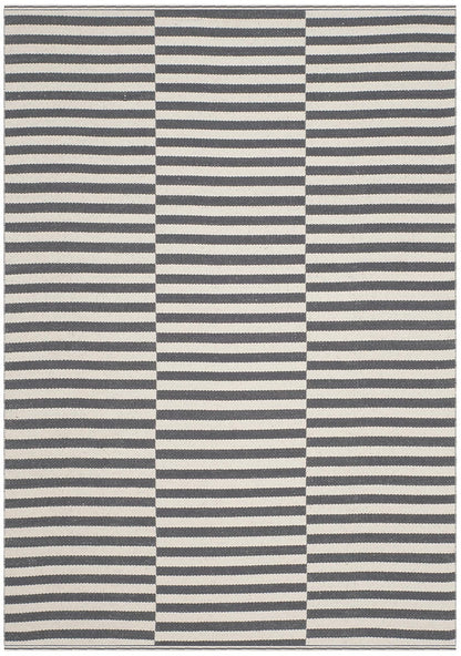 Safavieh Montauk Mtk715A Ivory / Grey Striped Area Rug