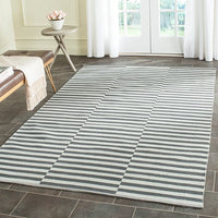 Safavieh Montauk Mtk715A Ivory / Grey Striped Area Rug