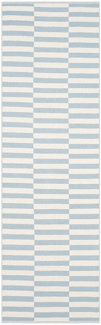 Safavieh Montauk Mtk715B Ivory / Light Blue Striped Area Rug