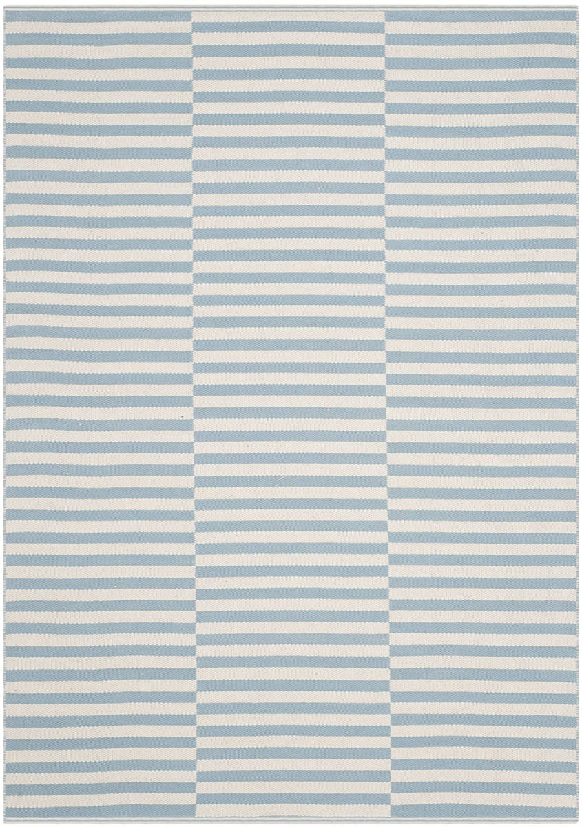 Safavieh Montauk Mtk715B Ivory / Light Blue Striped Area Rug