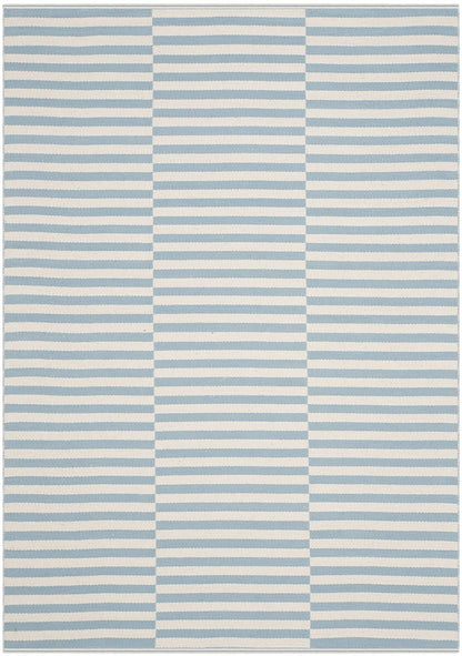 Safavieh Montauk Mtk715B Ivory / Light Blue Striped Area Rug