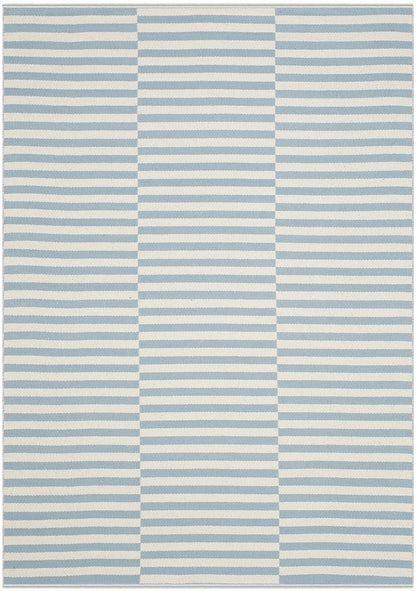 Safavieh Montauk Mtk715B Ivory / Light Blue Striped Area Rug