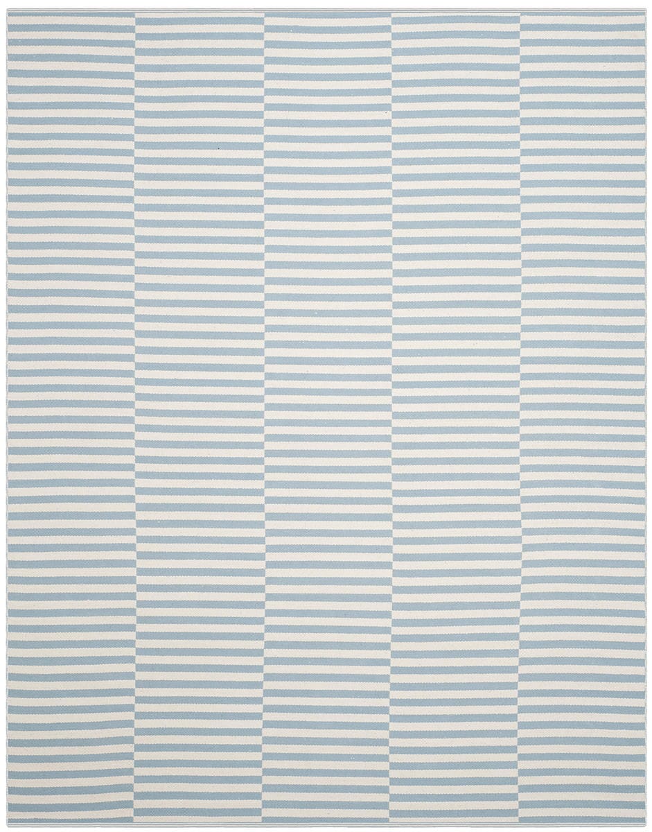 Safavieh Montauk Mtk715B Ivory / Light Blue Striped Area Rug