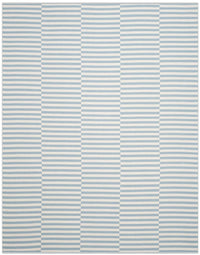 Safavieh Montauk Mtk715B Ivory / Light Blue Striped Area Rug