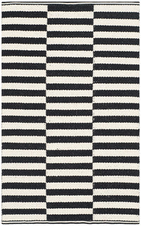 Safavieh Montauk Mtk715D Ivory / Black Striped Area Rug