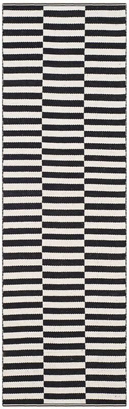 Safavieh Montauk Mtk715D Ivory / Black Striped Area Rug