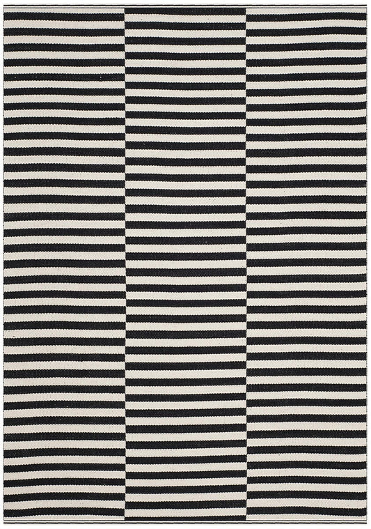 Safavieh Montauk Mtk715D Ivory / Black Striped Area Rug